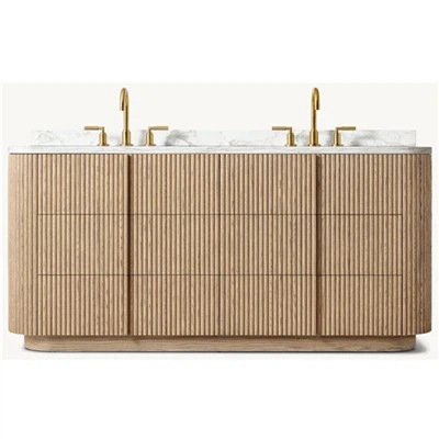 Moderne Badezimmer Eiche Holz Waschtisch